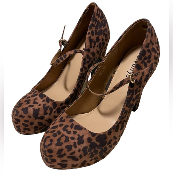 Nwot Mary Jane Leopard Heels - Picture 5 of 8